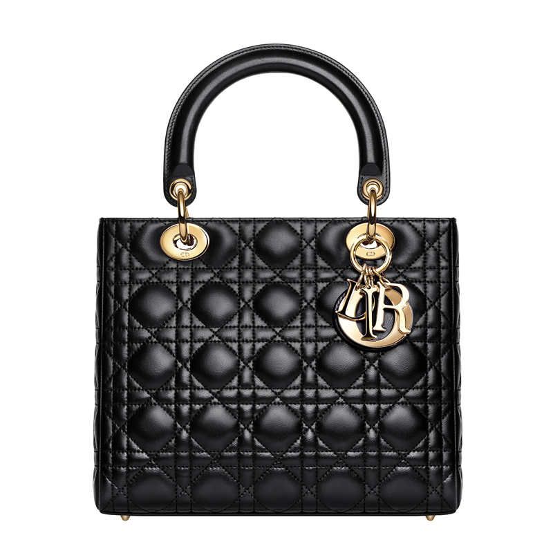 Bag CAL44550 Lady Dior Lady Dior in pelle nera